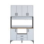 Hanah Home Gabinete Multipropósito Blanco y Nuez JE169 - 3260
